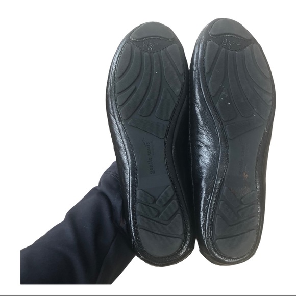 Gentle Soul black leather comfort flats size 7.5 - Picture 6 of 8